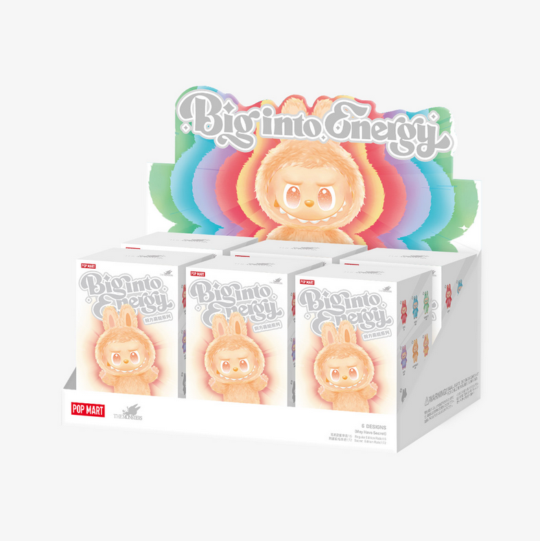 POPMART THE MONSTERS Big into Energy Series-Vinyl Plush Pendant (6 Blind Boxes) [100%Authentic]