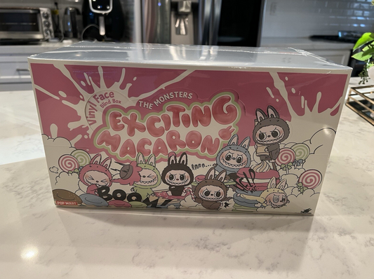 Popmart Labubu The Monsters Exciting Macarons Vinyl Face (6 Blind Boxes) [100%Authentic]